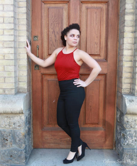 Photography of a young brunette woman